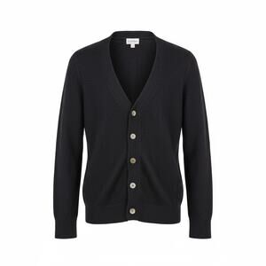 The Drop Cardigan Sweater Super Soft Knit Black Women's Medium